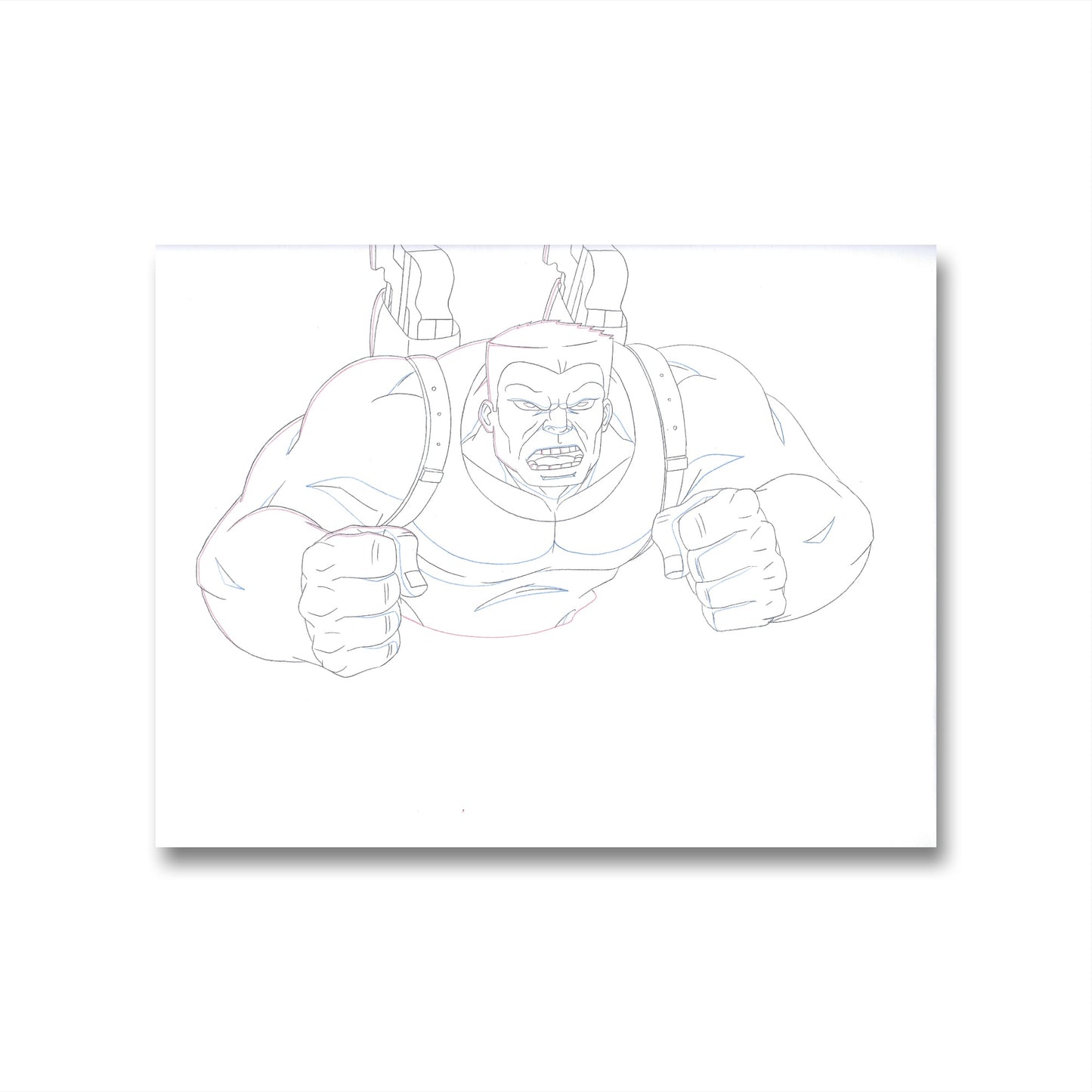 Hulk and the Agents of S.M.A.S.H. Original Production Drawing: Red Hulk