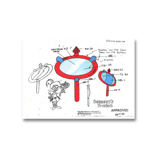 Care Bears Original Production Model Sheet: Shreeky's Mirror