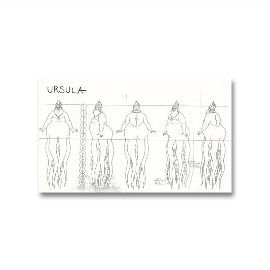 The Little Mermaid Original Production Model Sheet: Ursula