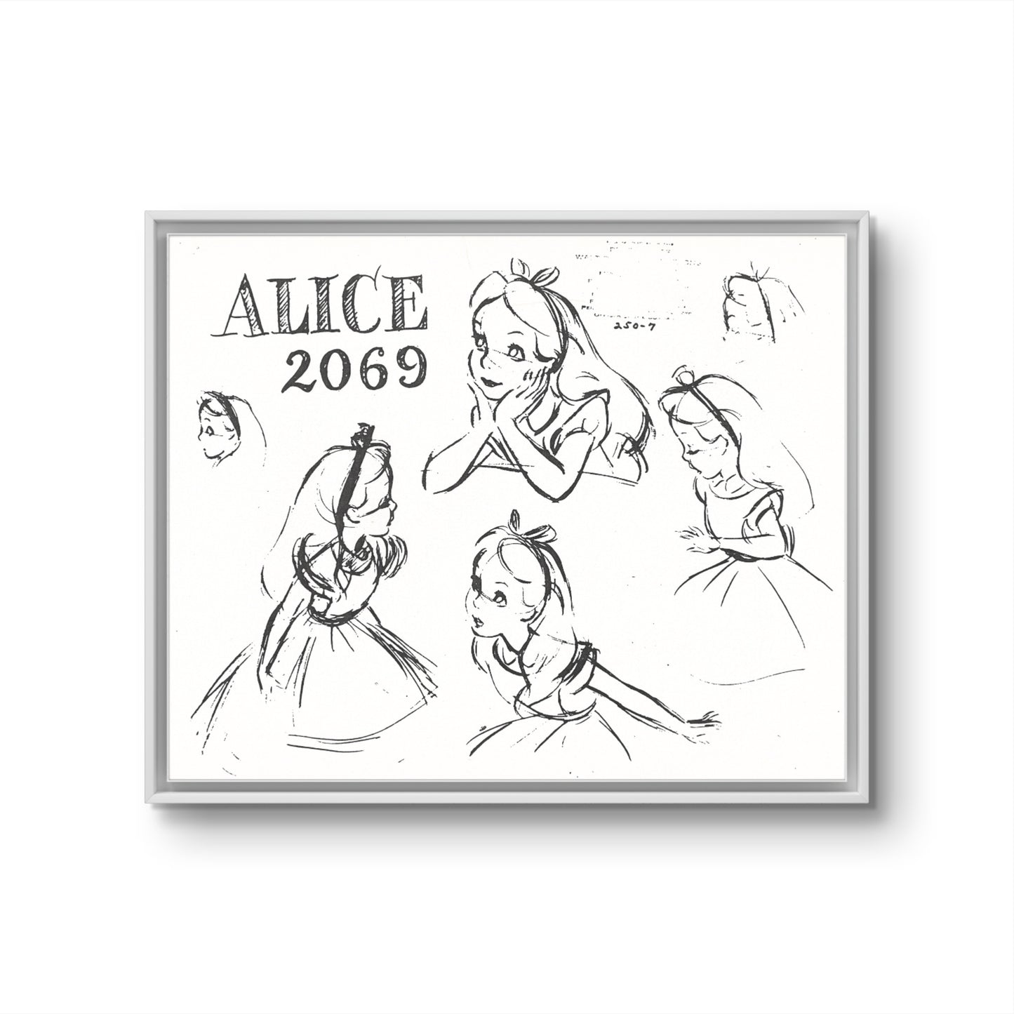 Alice in Wonderland Original Production Model Sheet