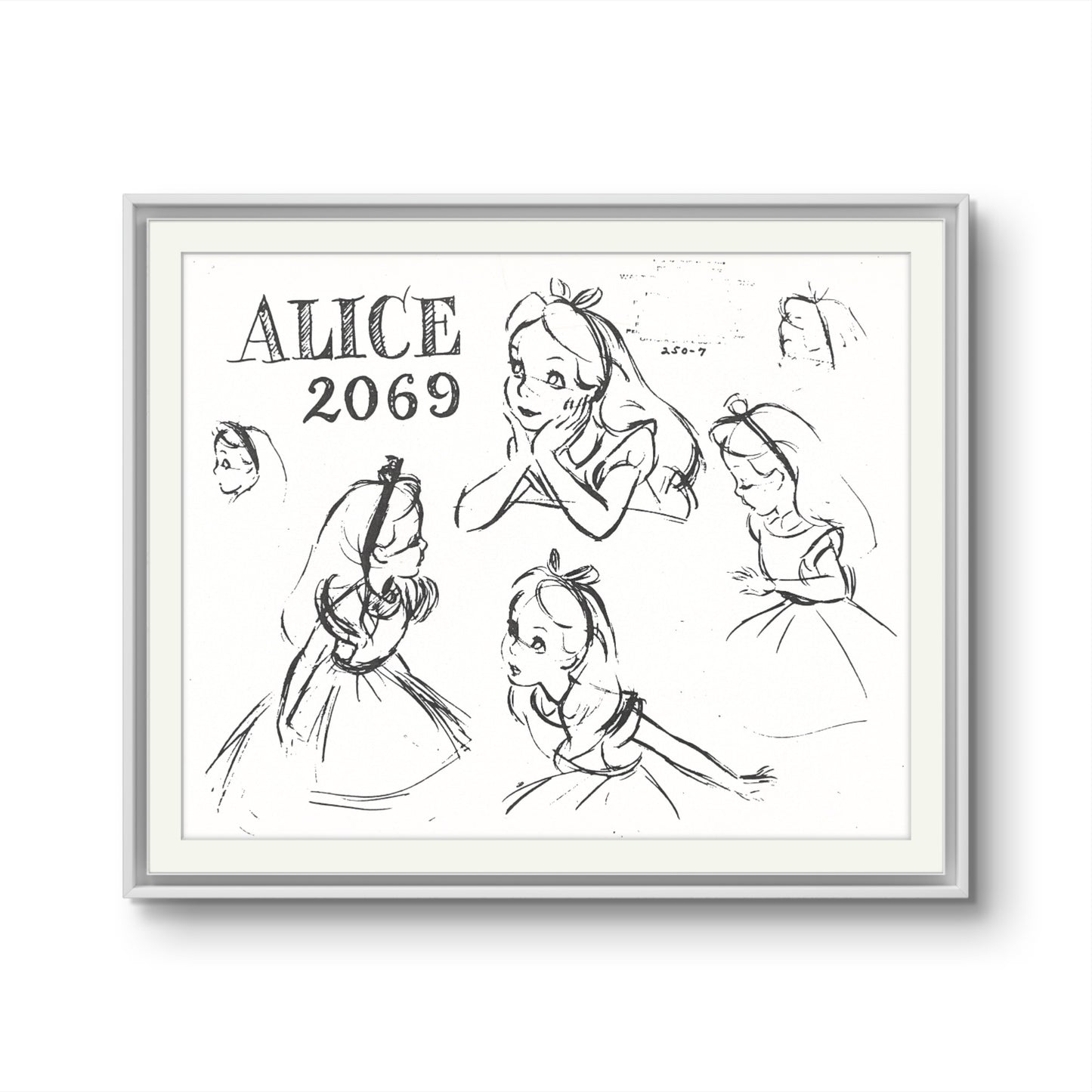 Alice in Wonderland Original Production Model Sheet