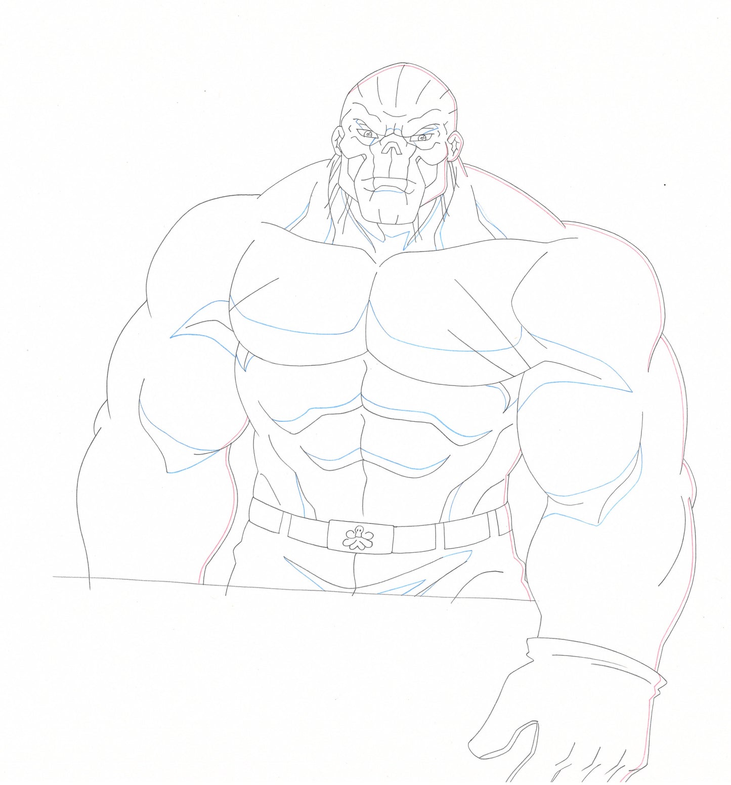 Hulk and the Agents of S.M.A.S.H. Original Production Drawing: The Thing