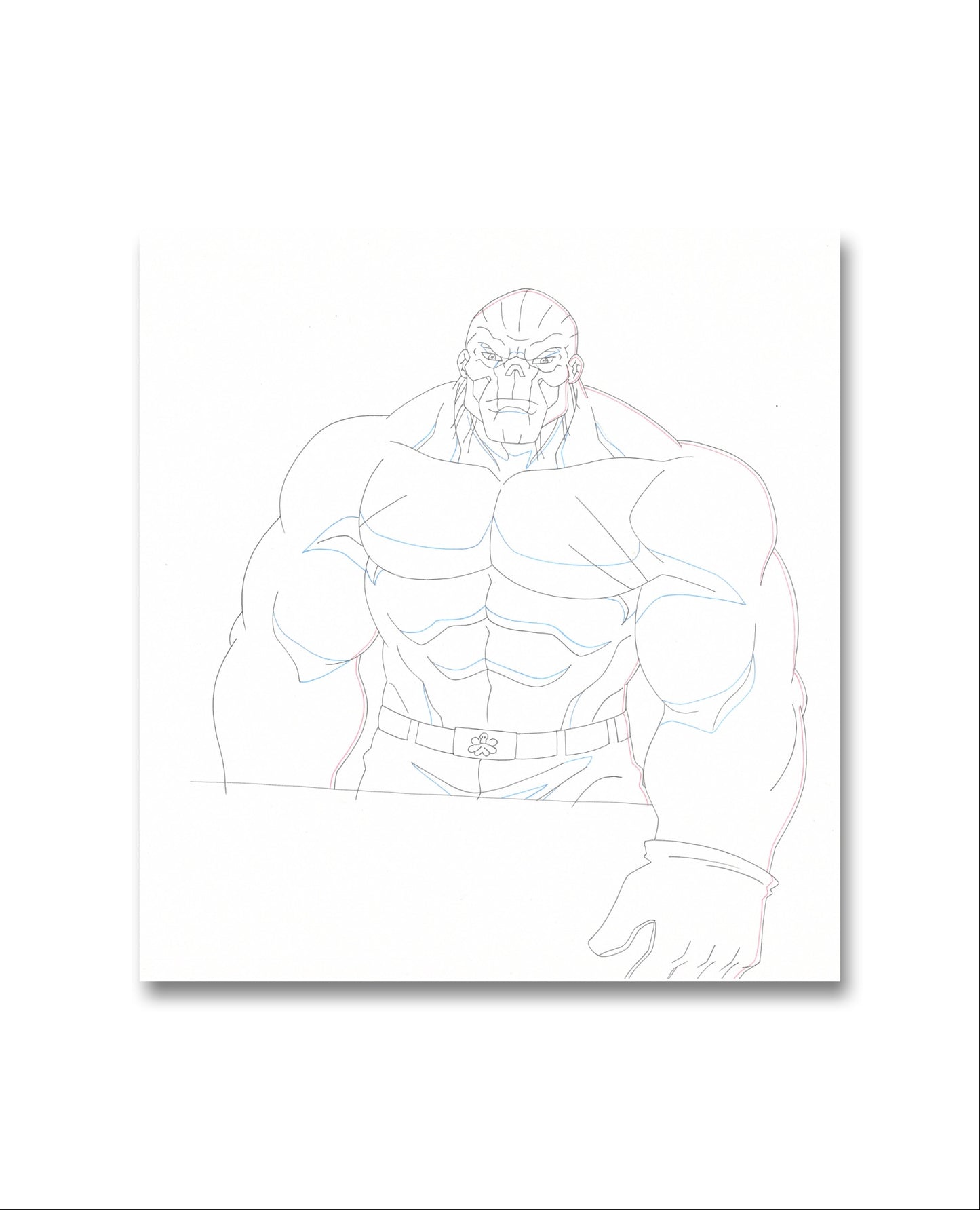 Hulk and the Agents of S.M.A.S.H. Original Production Drawing: The Thing