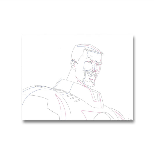 Hulk and the Agents of S.M.A.S.H. Original Production Drawing: Iron Man