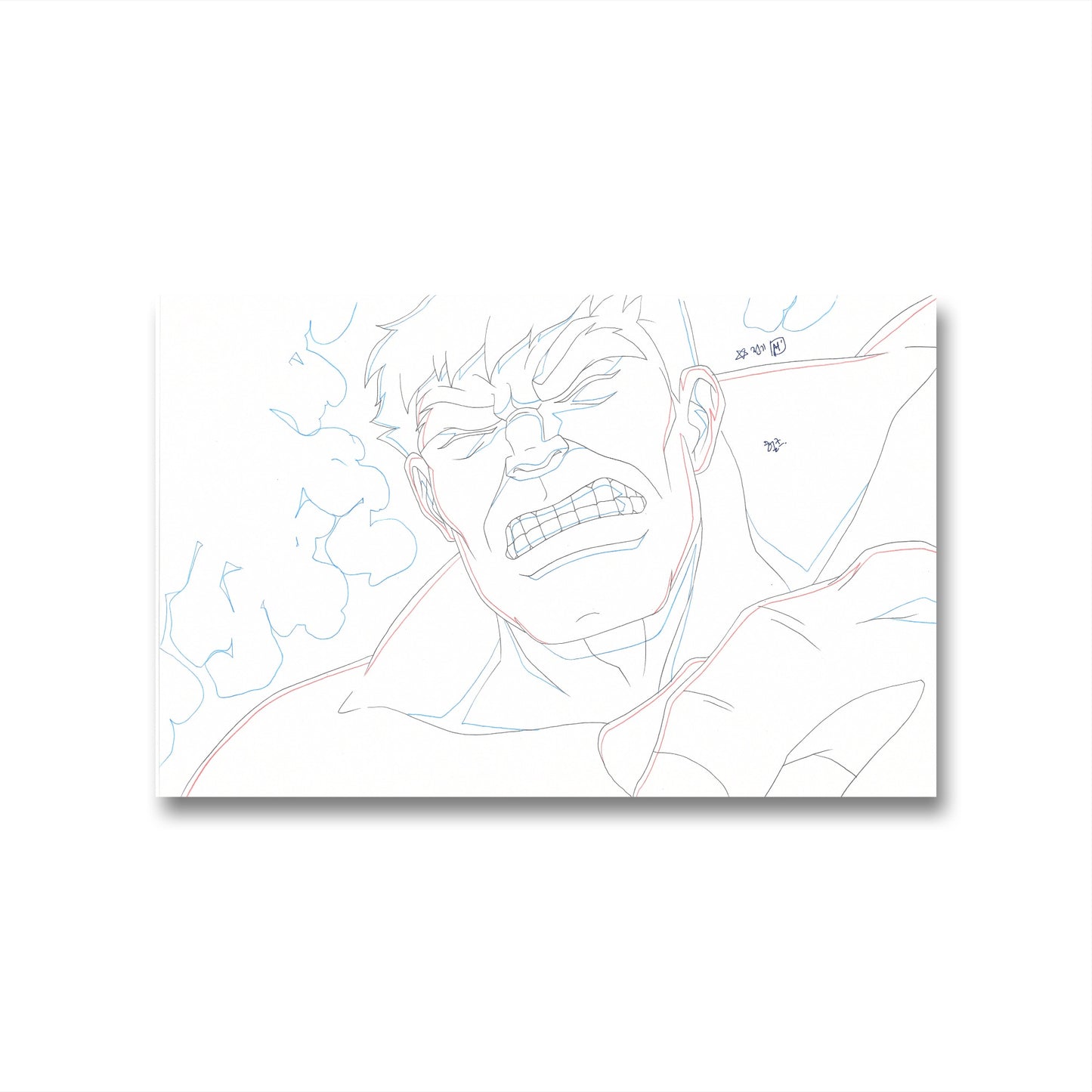 Avengers Assemble Original Production Drawing: Hulk