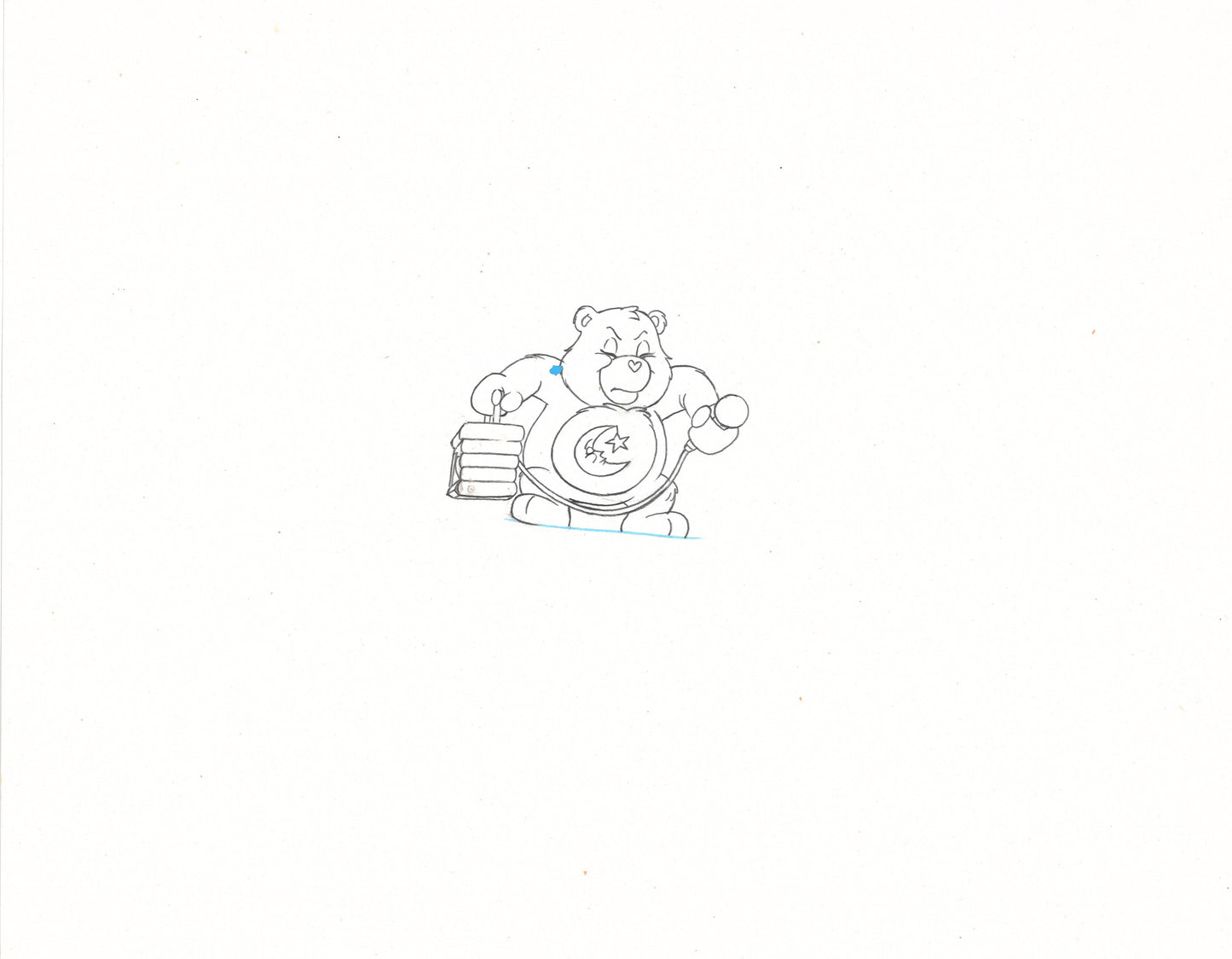 Care Bears Original Production Drawing: Bedtime Bear