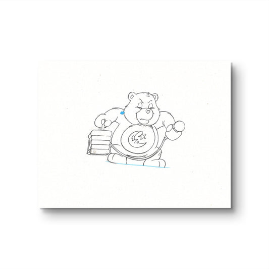 Care Bears Original Production Drawing: Bedtime Bear