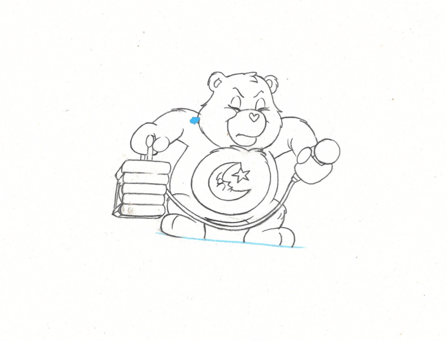 Care Bears Original Production Drawing: Bedtime Bear