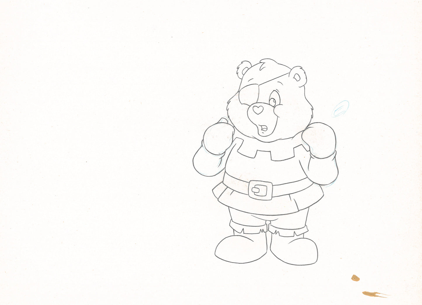 Care Bears Original Production Drawing: Grumpore played by Grumpy Bear